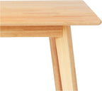Amazon Basics Certified Sturdy Solid Wood Rectangular Dining Table, Easy Assembly, Kitchen Table, 29.5" D x 47.2" W x 29.5" H, Natural Wood