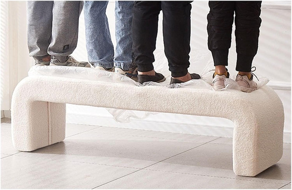 Modern Home Entryway Shoe Stool Bedroom Bedside Clothing Store Bench Fitting Room Sitting Stools Entryway(150 * 40 * 43cm)