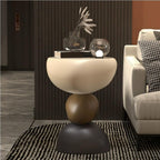 Corner Table, Fiberglass Coffee Table, Small Corner Desk, Bedside Table, Decorative Side Table for Bedroom, Living Room, Balcony, Study