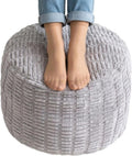Butai Pouf Ottoman, Round, Foam Filled, Modern Style, Foot Rest for Living Room