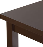 Nouva End Table - Side Table Narrow Nightstand with 2 Drawers and Open Shelf, Bedside Accent Table for Small Space Living Room Bedroom,Espresso