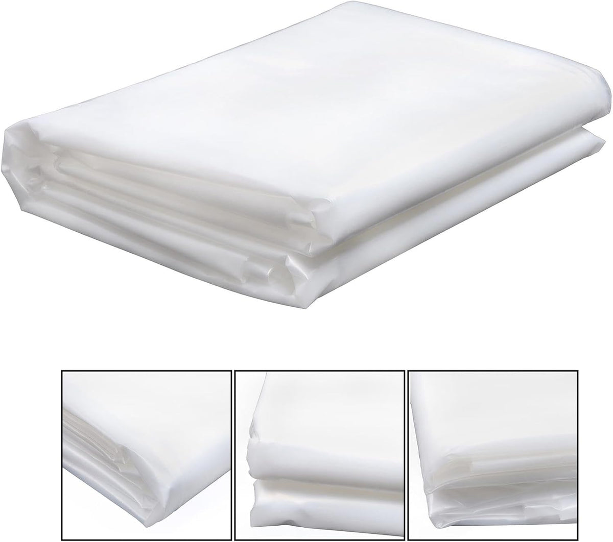 20 x 25FT Greenhouse Plastic Sheeting, 6 Mil Heavy Duty Clear Polyethylene Film, Covering for Gardening, Farming