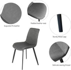 Zerifevni 70.87" Large Extendable Dining Kitchen Table with 6 Chairs | Compact Table with Removable Leaf, Modern MDF Wood Grain Table for Small Space Apartment, Easy Assembly