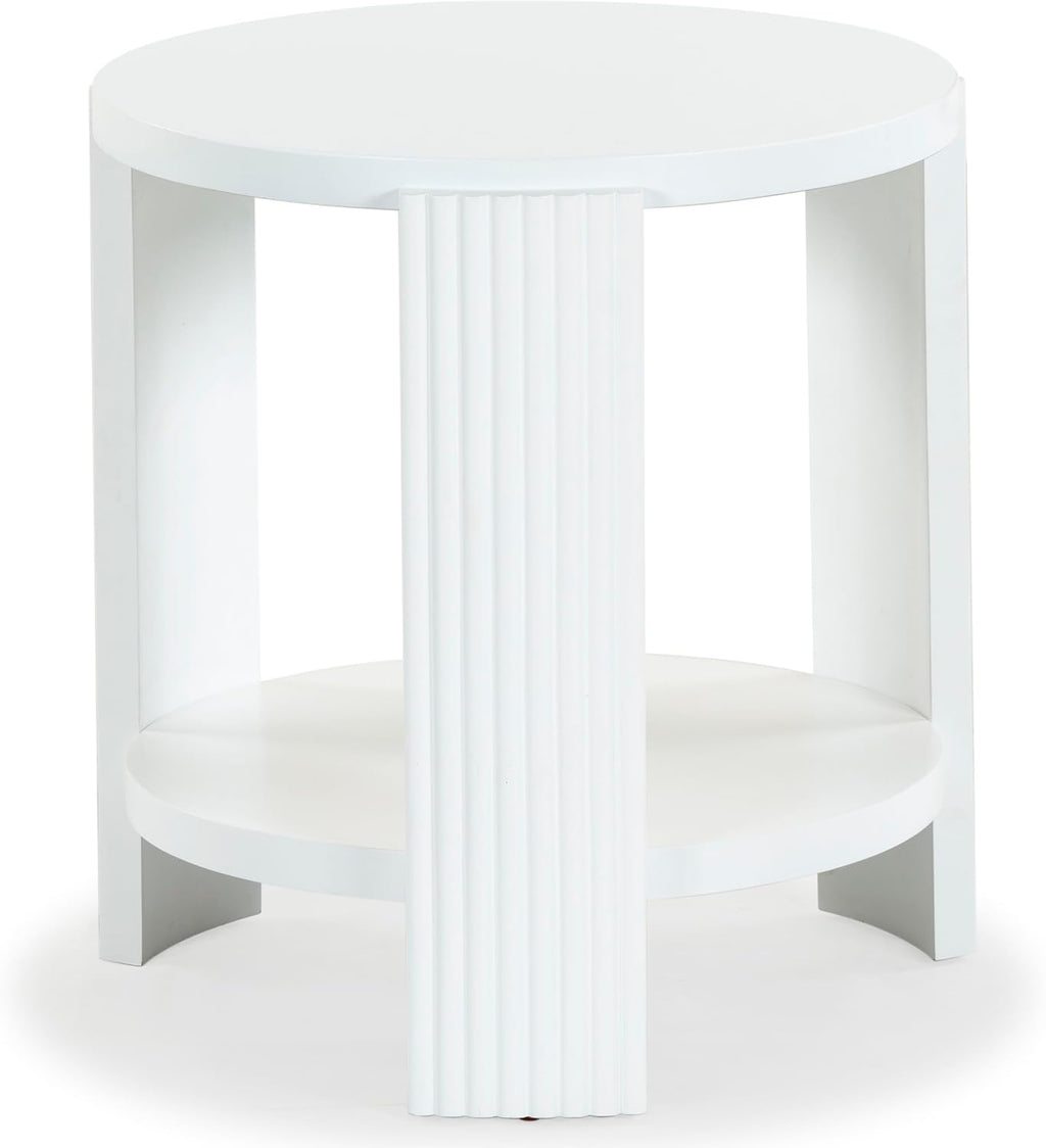 SAFAVIEH Couture Collection Liabella White Round Accent Table