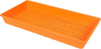 SUNPACK 10" x 20" Heavy Duty Mesh Plastic Seed Starting Tray, Orange, 2.3" (Pack of 10) - Ensures Water Drainage and Aeration, Perfect for Greenhouses or Indoor Gardening