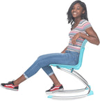 Virco ANROCK16 School Rocking Chair, Analogy Rocker Series 16" Seat Height for Students 3rd - 4th Grade, Appropriate for Libraries, Break Rooms and Reading Nooks - Navy (2 Chairs)