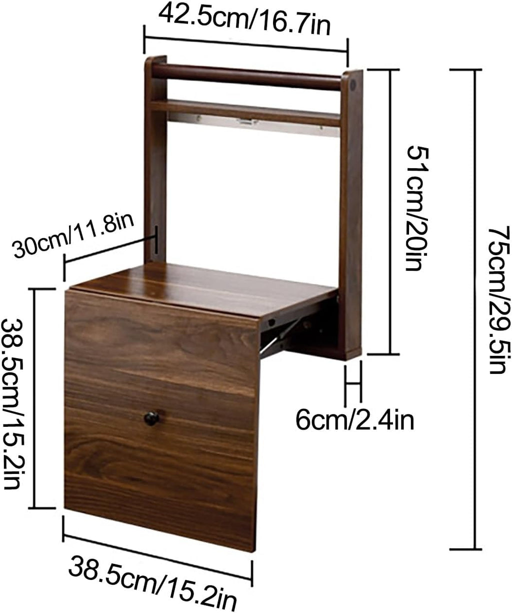 Wall Mounted Shoe Changing Stool Space Saving Hidden Chair Wall Stools, with Handrail and Non-Slip Mat, Shoe Changing Stool for Entryway Hallway