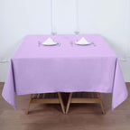 Efavormart 70" Lavender Square Polyester Tablecloth for Dining Table, Wedding, Party, Event, Banquet, Restaurant Decoration