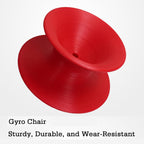 360° Swivel Gyro Chair,Relaxing Sense Sports Equipment,Ergonomics Rotating Spun Recliner,Indoor Spinner Seat for Backyard Playground(Red,49x65x45cm)