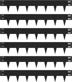 Galvanized Steel Landscape Edging - 40 Inch Strips, 6 Inch Depth, 6-Pack Black Bendable Metal Edging (20FT Total Length)