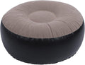 Inflatable Stool Ottoman Footrest, All Weather Foot Rest Indoor or Outdoor Use, Portable Flocking Inflatable Stool Ottoman Pouf Footstool for Home Patio Garden, Camping, Travel
