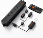Spider Farmer GGS AC5 Power Strip Kits, 5 AC Smart APP-Based Controls Outlets, 3 in 1 Soil Sensor, Temp Humid Light Sensor, for Indoor Grow Tent and Room