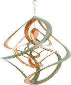Red Carpet Studios The Original Helix Cosmix Spinner Hanging Triple, 18-Inch, Copper & Patina