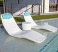 Tenjam Laylo in Pool Lounge Chairs for Sun Shelf Set of Two, Pool Chairs and Lounger for Tanning Ledge with Optional Risers that Support up to 22" of Water Depth