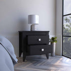 Nightstand More, Two Shelves, Four Legs,for Small Spaces