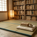 MustMat Japanese Floor Mattress Foldable Tatami Mats Folding Tatami Futon Mattress Rush Grass Floor Bed 35.4"x78.7"x1.2"(2 piece Set) | Japanese Floor Mattress, Tatami Futon Mattress, Rush Grass Floor Bed