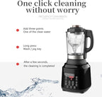 Countertop Food Blender,Hot Soup Maker,High-Speed Kitchen Food Processor with 9 One Touch Programs,12H Preset,Self-Cleaning,Crushing,Mixing,Juices,Pureeing,Grinding,Chopping,Auto-shutoff, 60OZ, 1200W