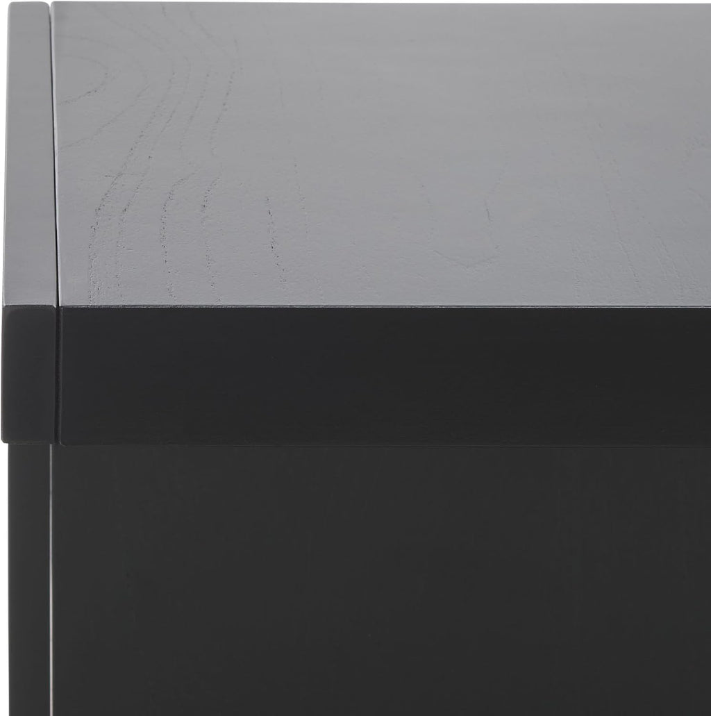 SAFAVIEH Couture Collection - Tawney Black Accent Table, C-Shaped Side Table, Modern Minimalist Design (SFV1317A)
