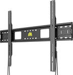 FORGING MOUNT Heavy Duty Fixed TV Wall Mount Holds up to 275Lbs for 50-120 inch TVs 3-Stud Low Profile TV Mount Ultra Slim Universal Bracket Fits 16"/18"/24" Studs MAX VESA 900x600mm- Easy DIY Install