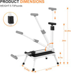 Step Stools for Adults, Foldable Step Stool with Handle for Elderly Seniors Stepping Stool with Non-Slip Step Platform Metal Stool in Kitchen, Bedroom,Bathroom,330 Lbs Capacity(Patent Protection)