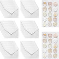 30 Pieces A6 Envelopes with 30 Seal Stickers, 6.32 x 4.45 inch Envelopes for 4 x 6 Wedding Invitation Cards, Greeting Cards, Graduation, Birthday Party Invitations, White.