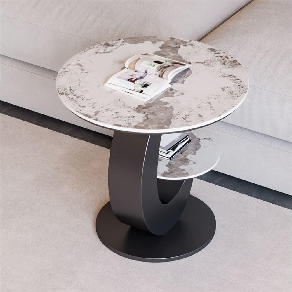Side Tables Living Room, Corner Table, Bed Side Table, Accent Tables Living Room, Bedroom Side Table, Bedroom Couch for Small Rooms End Table(Gold,50cm-19.7in)