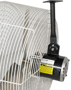 Schaefer VK24 Versa-Kool Deep Guard Greenhouse Air Circulation Fan - 24”HAF Wall Mount Fan w/T-shape Mount - Made in USA - 1/2 HP, 7860CFM - White