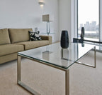Glass Table Tops 1/8" Thick - 30" x 24" Rectangle Glass Tabletop with Seamed Edge - Replacement Tempered Glass Table top for Dining Table, Coffee Table, Office Table, Side Table