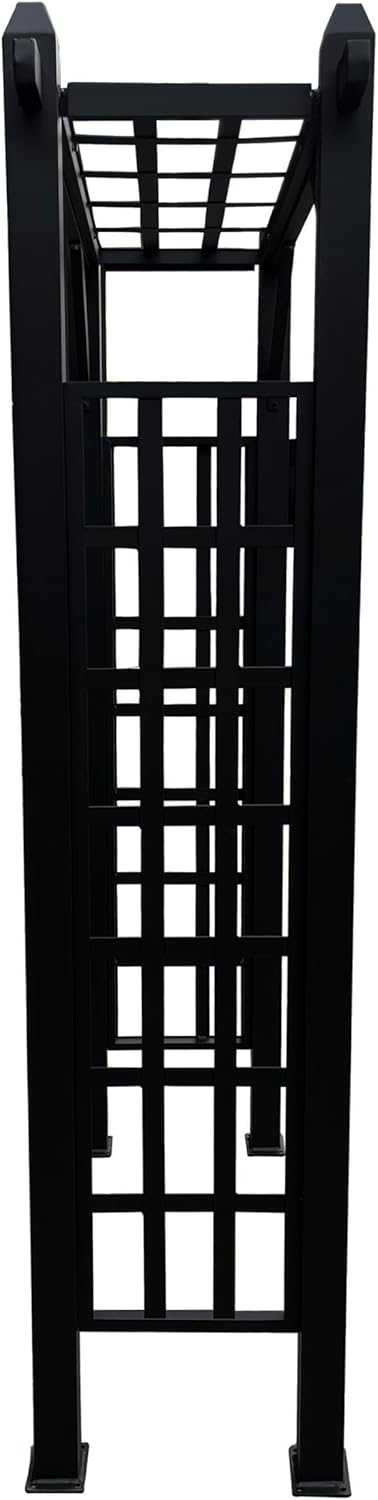 Black Modern Aluminum Garden Arbor Arch