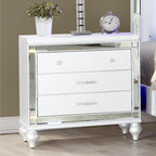 Modern Style Mirror Framed Nightstand,for Small Spaces