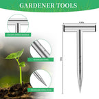 Hand Dibber, Seed Dibber, Bulb Planter Tool, Seed Planter Tool, Hole Digger for Plant Labels, for Self Watering Stakes, Hand Held Bulb Planter for Tulip Daffodil Crocus Garden Tool