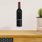 Wall-Mounted Wine Rack Single Bottle Holder Metal Wine Bottle Stand with Screws White for Kitchen Dining Bar