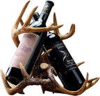 Small Deer Antler Wine Rack – Free-Standing Countertop Holder for Wine Bottles and Storage