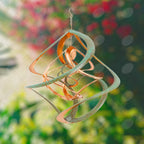 Red Carpet Studios The Original Helix Cosmix Spinner Hanging Triple, 18-Inch, Copper & Patina