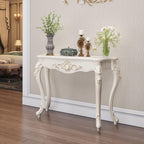 JITUIHOM Console Tables Table D'entrée Meuble Contre Le Mur Demi-Ronde Téléphone Décorative De Foyer Simple(47.24in)