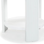 SAFAVIEH Couture Collection Liabella White Round Accent Table