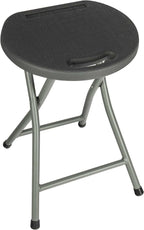 WERKA PRO Grey Folding Stool Height 46 cm