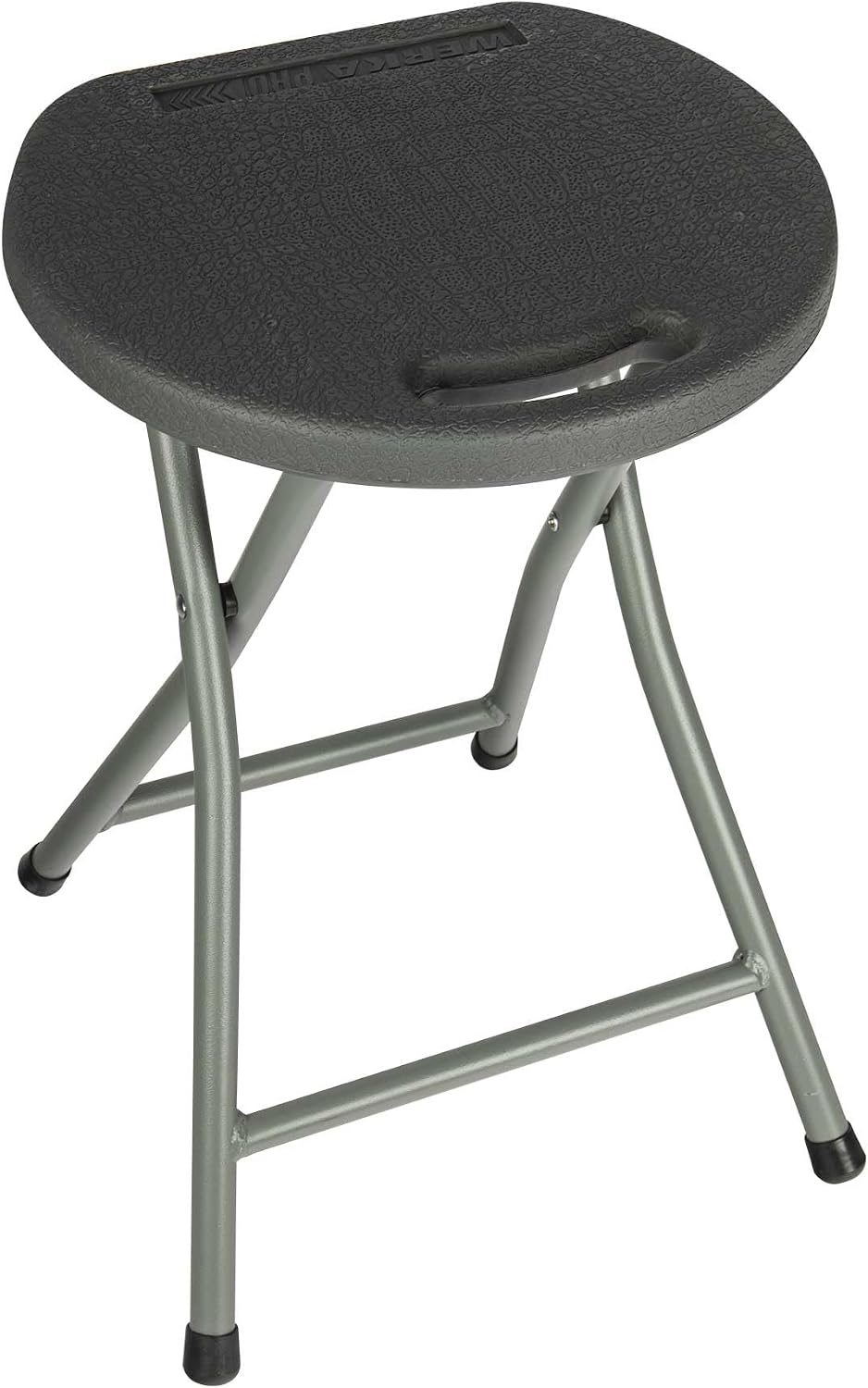 WERKA PRO Grey Folding Stool Height 46 cm