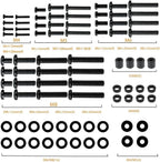 Universal TV Mounting Hardware Kit | M4/M5/M6/M8 Screws & Spacers | VESA-Compatible for TVs & Monitors Up to 80" | Organized & Labeled for Quick Installation