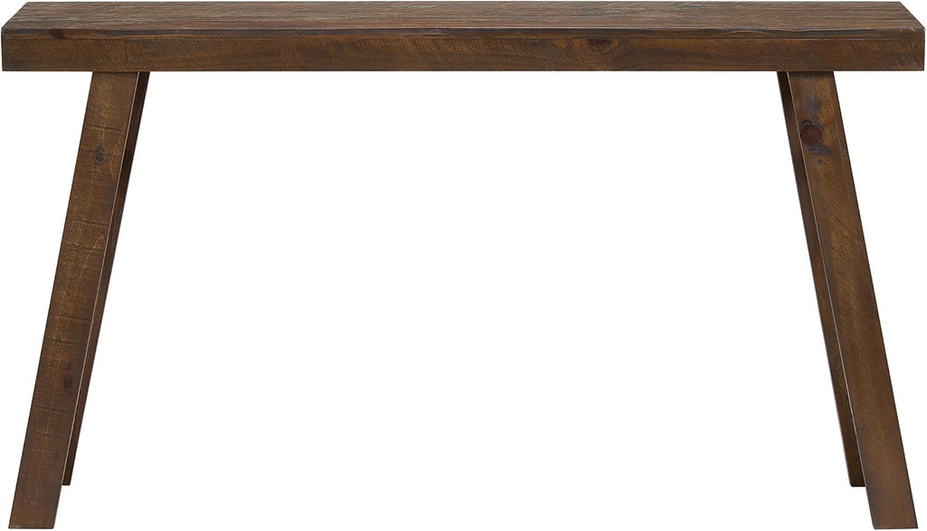 Alaterre Furniture Lawas Solid Wood Console Table, Brown, 56”x12”x32” | Modern Farmhouse Entryway Table, Easy Assembly Living Room Furniture for Behind the Couch, Entryway, or Hallway