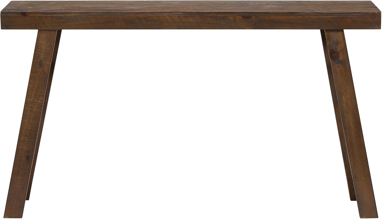 Alaterre Furniture Lawas Solid Wood Console Table, Brown, 56”x12”x32” | Modern Farmhouse Entryway Table, Easy Assembly Living Room Furniture for Behind the Couch, Entryway, or Hallway