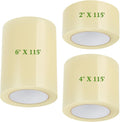 Frienda 3 Pack 2''x115'+4''x115'+6''x115' 6 Mil Greenhouse Plastic Repair Tape Waterproof and UV Resistant Polyethylene Sheeting Tape to Repair Patch