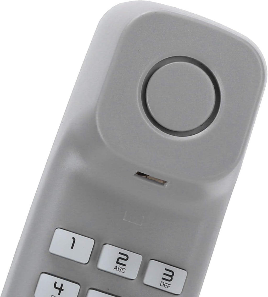 Upgrade A061 White Table Wall Mounting Extension Telephone Corded Phone Desk Phone with One Key Re Dial Save Space for Home Business