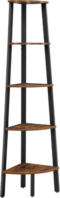 VASAGLE 5-Tier Corner Shelf Stand, Modern Ladder Shelf