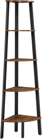 VASAGLE 5-Tier Corner Shelf Stand, Modern Ladder Shelf
