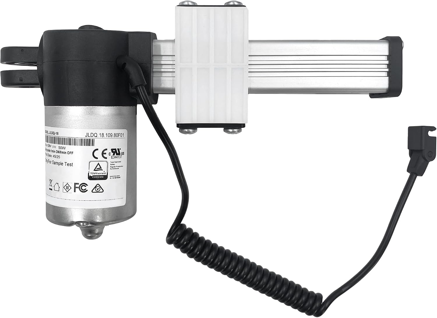 Motor Model JLDQ-18 JLDQ.18.109.80F01 Replace JLDQ-12B JLDQ.12.109.80 | 1 Connector Stroke 80mm Linear Actuator for Electric Sofa Lift Chair Power Recliner Parts Replacement