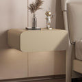 Floating Wall Mounted Night Stand with Storage Drawer, Modern Small Bed End Table for Bedroom and Small Space,Vanity Makeup Night Stands Side Table(Khaki,45cm/17.7in)