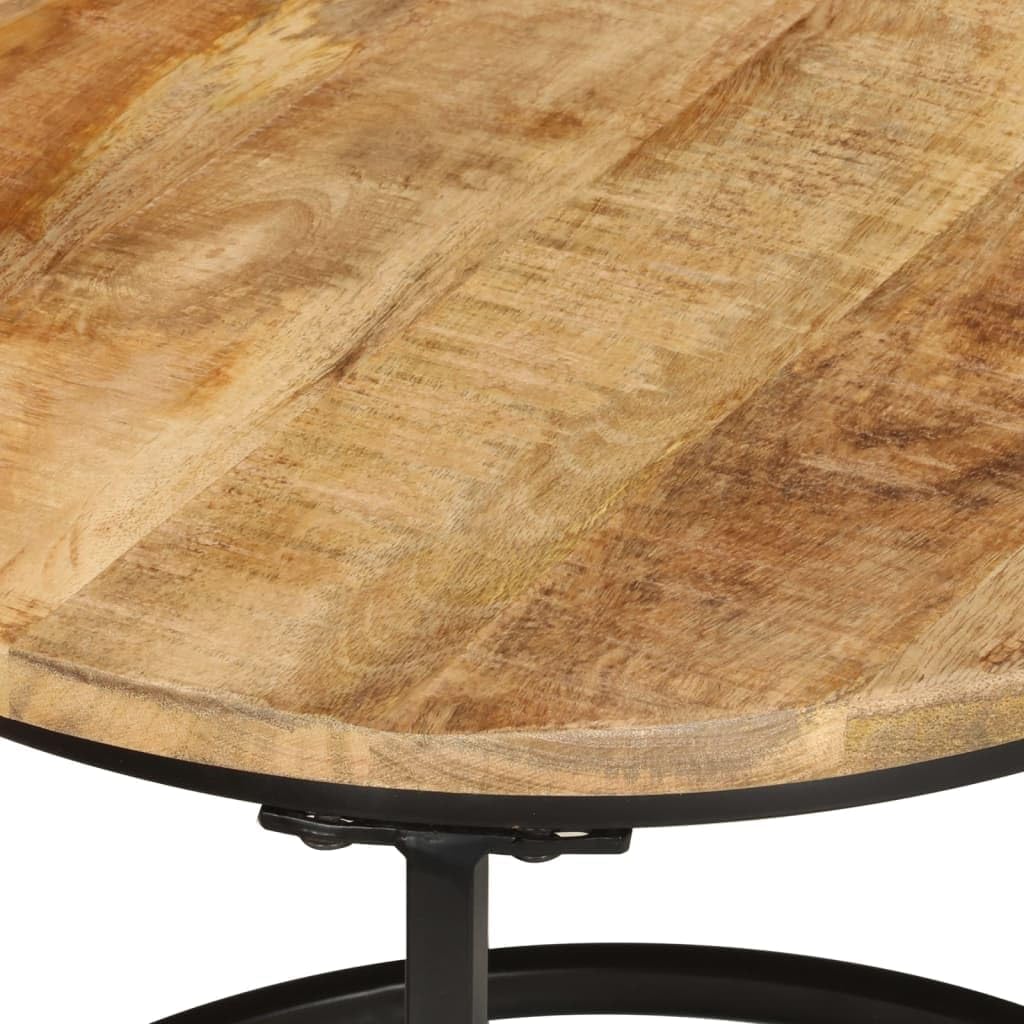 Nesting Tables 3 pcs Solid Mango Wood | Space-Saving Design, Sturdy Tabletop, Versatile for Living Room, Bedroom, Office