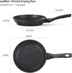Non Stick Frying Pans,Skillets and Frying Pans for Egg,Deep Frying Pan Skillet,Omelette Pan,Nonstick Cooking Egg Pans,PFOA-free Non Toxic Frying Pan (10 Inch)