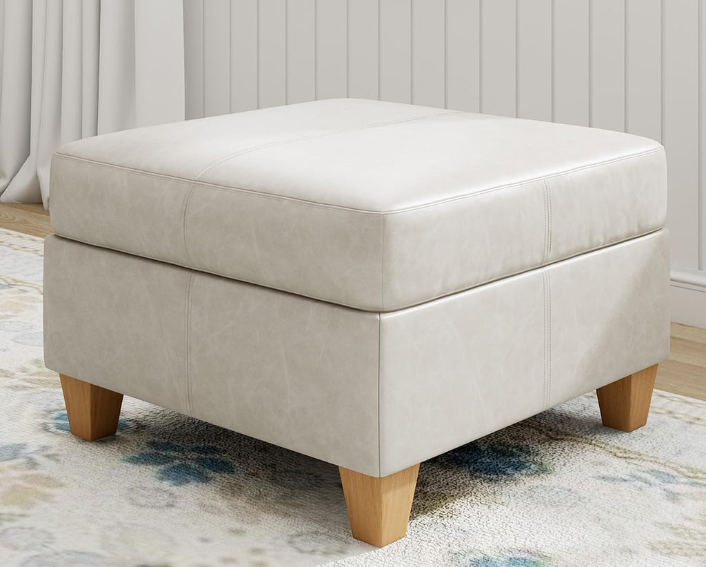 EASE MOOSE Middle Module Seat for Modular Sofa with Reversible Chaises, Faux Leather Armless Chair Customizable Sectional Sofa Couch with Storage
